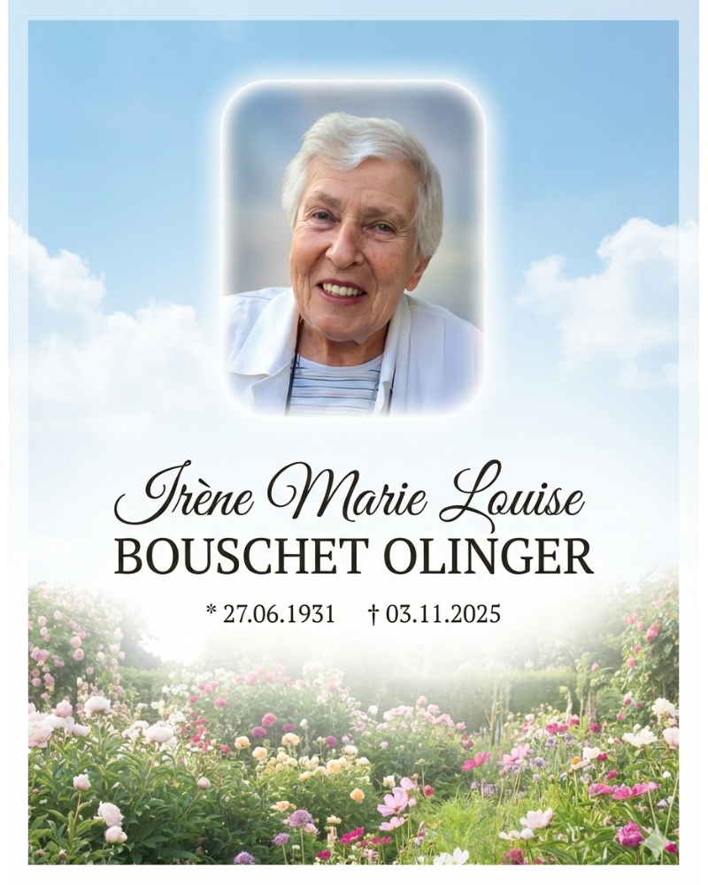 Traueranzeige für Marie Louise Bouschet Olinger