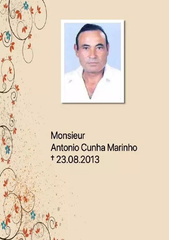 Traueranzeige für Antonio Cunha Marinho
