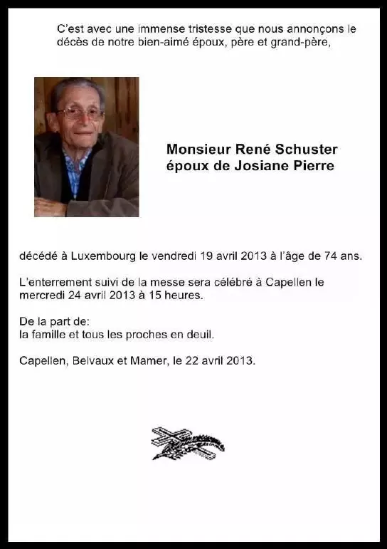 Traueranzeige für René Schuster