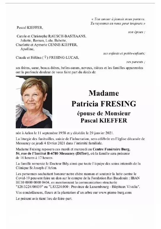 Traueranzeige für Patricia FRESING