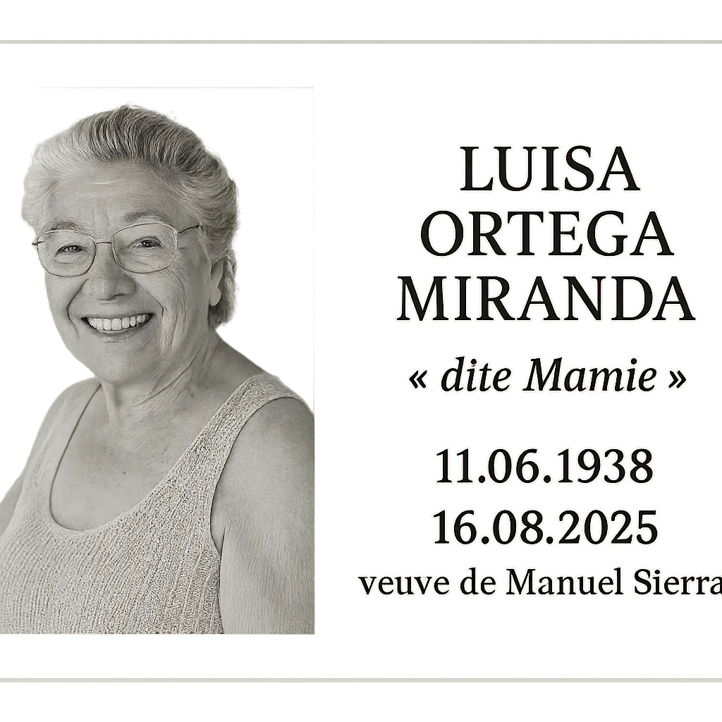 Traueranzeige für Luisa Ortega Miranda