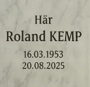 Portrait von Roland Kemp