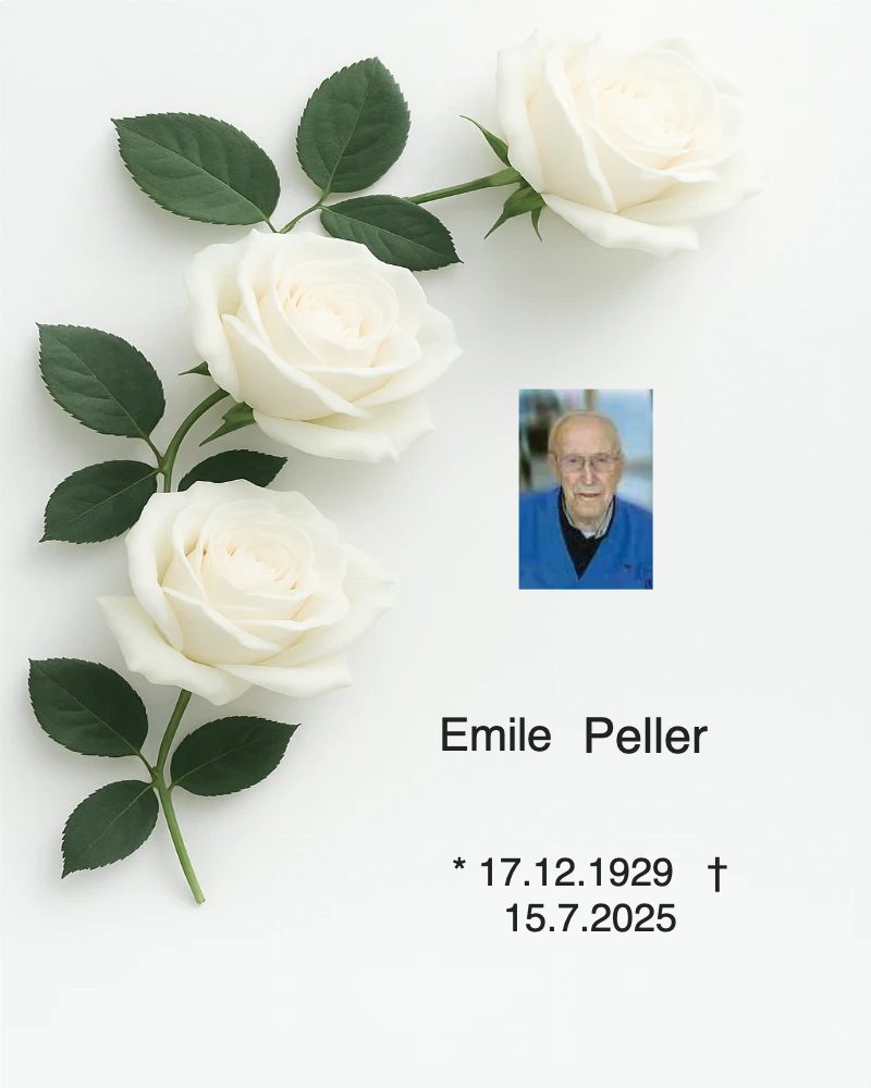 Traueranzeige für Emile Peller