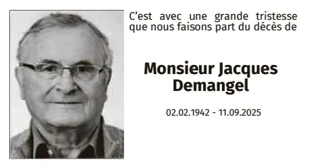 Traueranzeige für Jacques Demangel