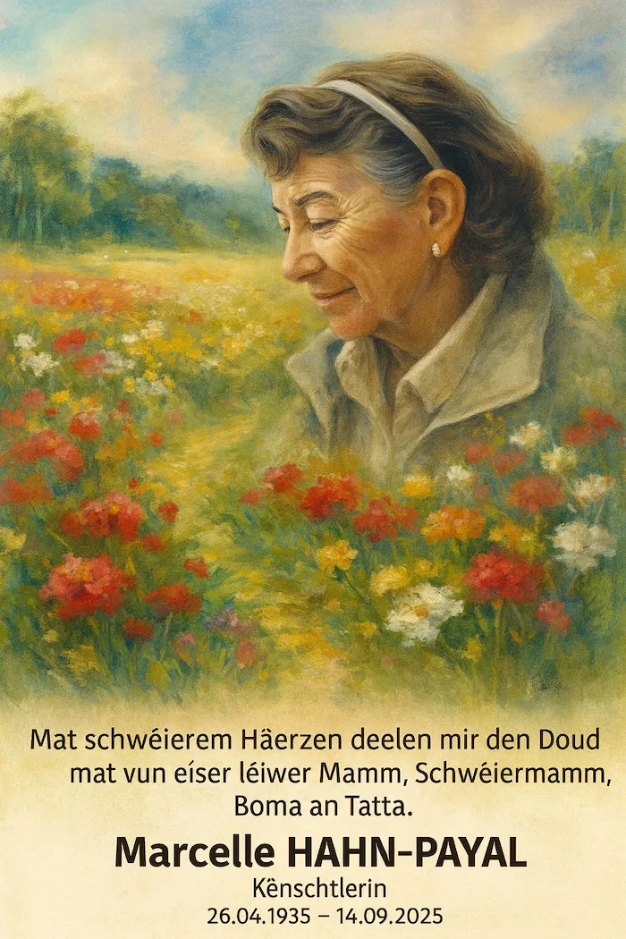 Traueranzeige für Marcelle Hahn-Payal