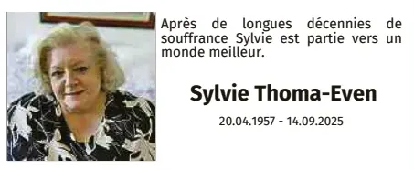 Traueranzeige für Sylvie Thoma-Even