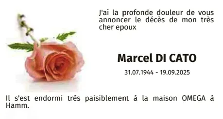 Traueranzeige für Marcel Di Cato