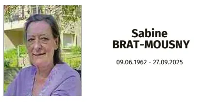 Traueranzeige für Sabine Brat-Mousny