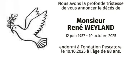 Traueranzeige für René Weyland