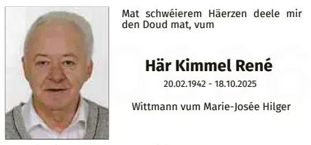 Traueranzeige für René Kimmel