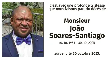 Traueranzeige für João Soares-Santiago