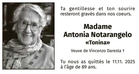 Traueranzeige für Antonia Notarangelo