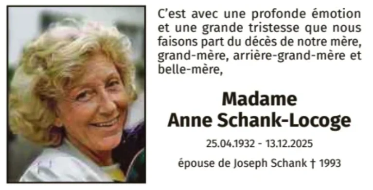 Traueranzeige für Anne Chank-Locoge