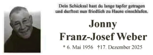Traueranzeige für Franz-Josef Weber