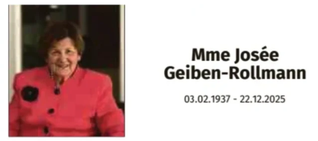 Traueranzeige für Josée Geiben-Rollmann